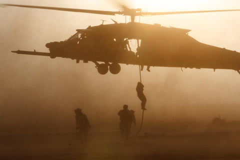 Cuerda Ravenox | USMC Recon Marines Fastrope desde helicóptero