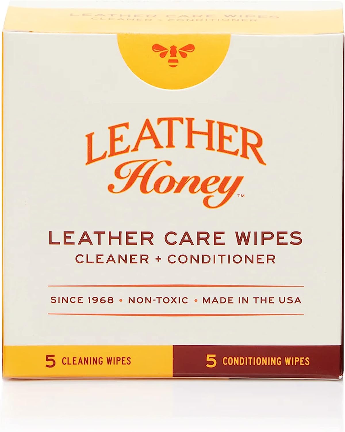 Leather Honey Care Wipes (10 Pack) - 5 Cleaner & 5 Conditioner Wipes –  Ravenox