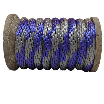 Ravenox USA Derby Rope: Purple & Silver Braid | Multi-functional Choice 1/4 inch x 1000 Feet (Full Spool)