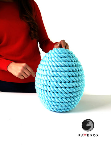 Ravenox-扭绞棉绳-DIY-复活节假期-春季工艺-项目-成品-鸡蛋