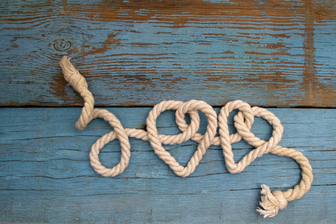 DIY Craft Rope Letters - Love on Wood