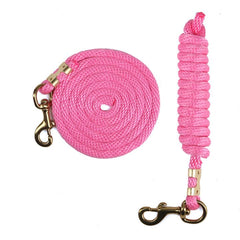 Ravenox Derby Rope Horse Lead Solid Braid Polypropylene in Pink