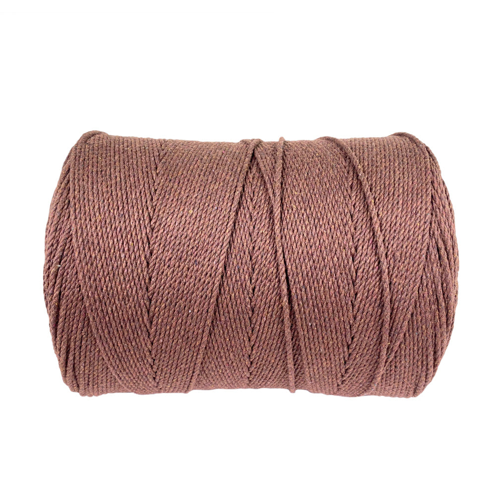 Ravenox Pink Cotton Macramé Cord | Natural Cord for Macramé Projects 3 mm x 1,000 Yards