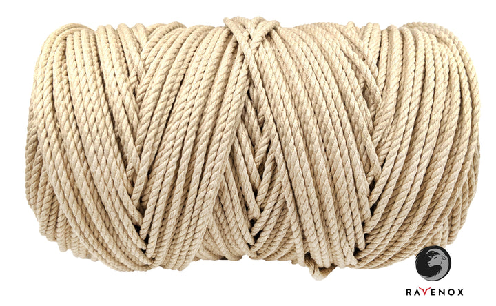 3mm Single Strand Macrame Cord 1 Ply Twisted Coloured Cotton String for Diy  Hangings, Soft Rope Supplies 