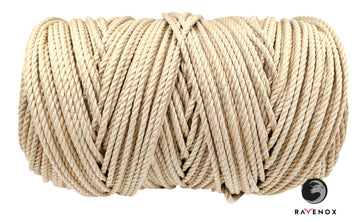 Ravenox Grey Cotton Macramé Cord  Natural Cord for Macramé Projects
