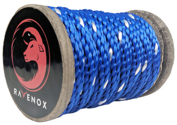 Double Braid Nylon Rope Blue 1/2 inch by 50 feet