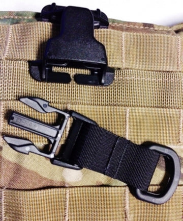 GearHill 2 Molle Clips Web Dominator with Elastic String Multipurpose  Backpack Accessories, Molle Attachments