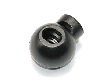 Unique Bargains 20 x Black 5mm Dia Dual Eyelet Lanyard Fastener Toggles Plastic Cord Locks