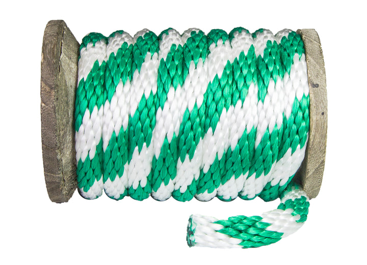 1/4 lb. Braided Nylon Twine - Green / White– H&H Lure Company