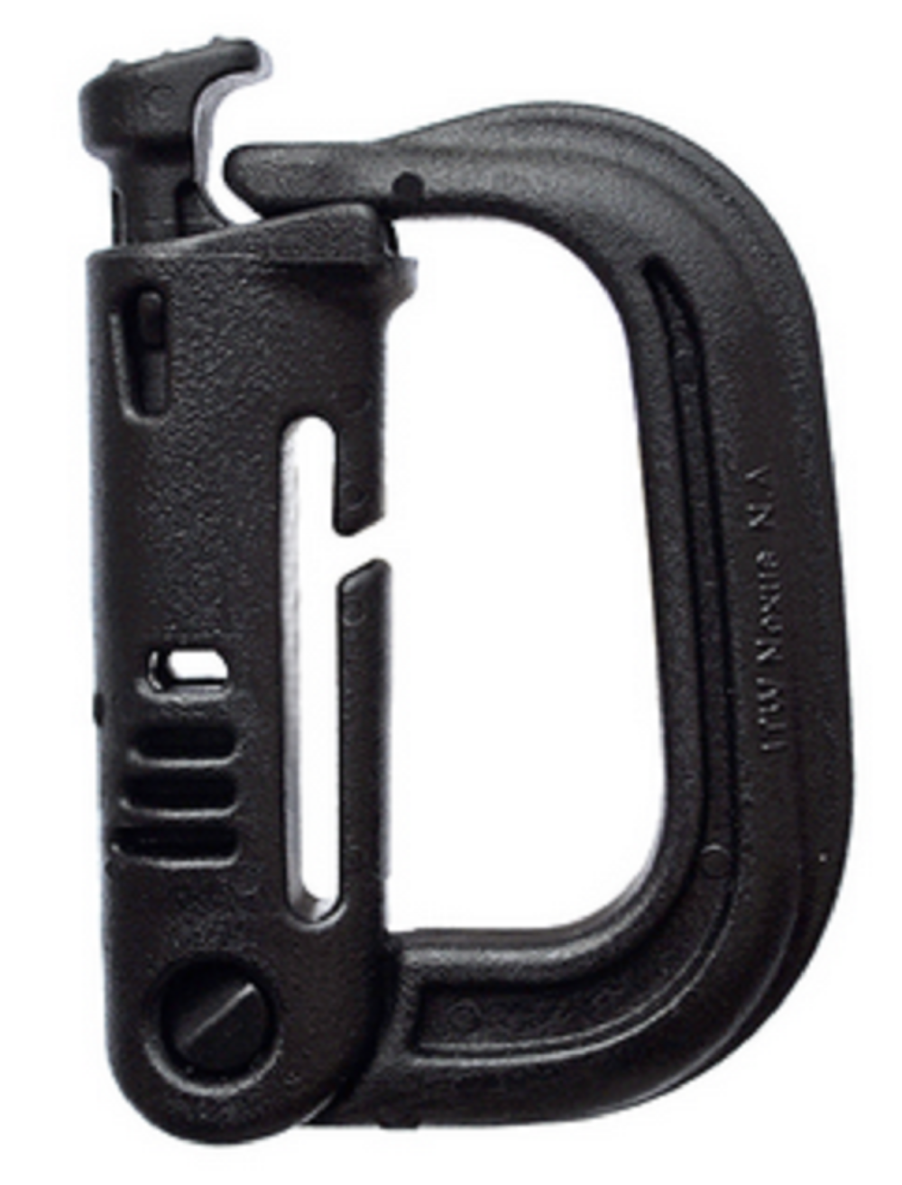 Tac Link Molded Polymer Carabiner | The Tactical Carabiner Clip Black / 1000 Pack