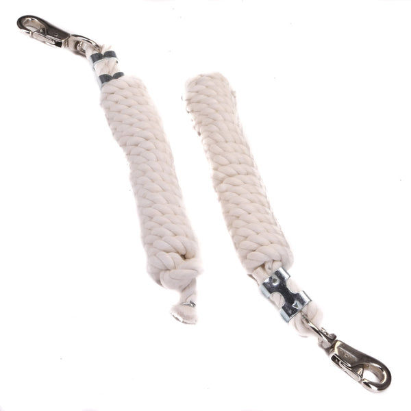 FMS Horse Tack Horse Leads 1/2-Inch Natural White Soft Cotton Rope ...