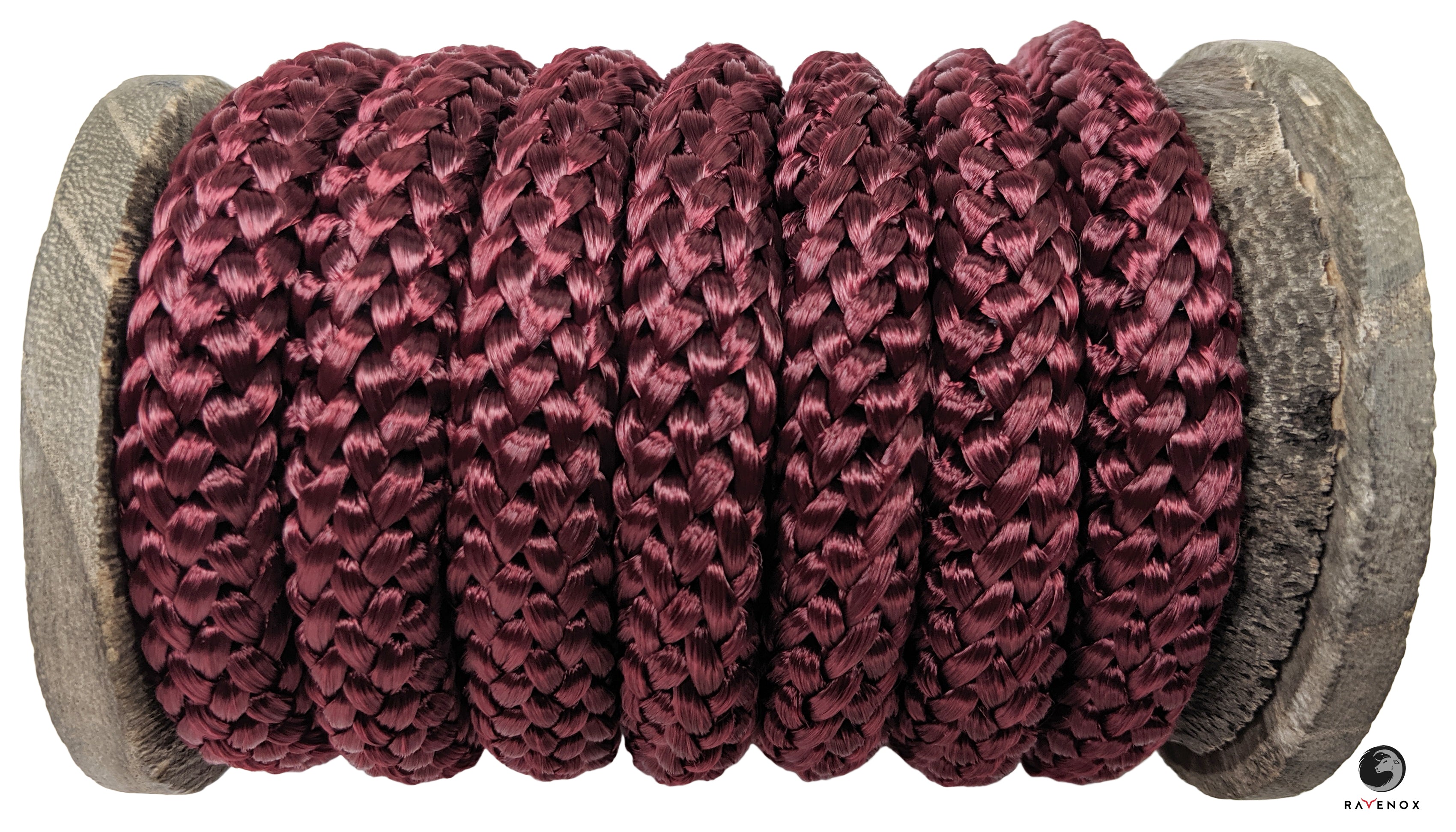 Ravenox Knit Braid Polyester Rope AmericanMade Burgundy Rope