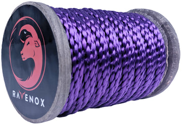 Ravenox Reinforced Flagpole Halyard Rope | Polyester with Wire White / 1/4-Inch x 1000-Feet (Full Spool)