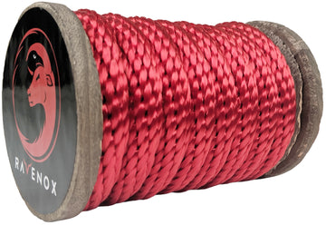 Wellmax Diamond Braid Nylon Rope 1/2in x 50ft with Bonus 1/4in x 25ft Cord UV Resistant High Strength and Weather Resistant