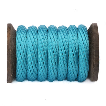 Diamond Braid 5/16” X 33 Ft Low Stretch All Purpose Poly Rope, Heavy Duty,  Rot Resistant Utility Cord, with Superior Knot Retention