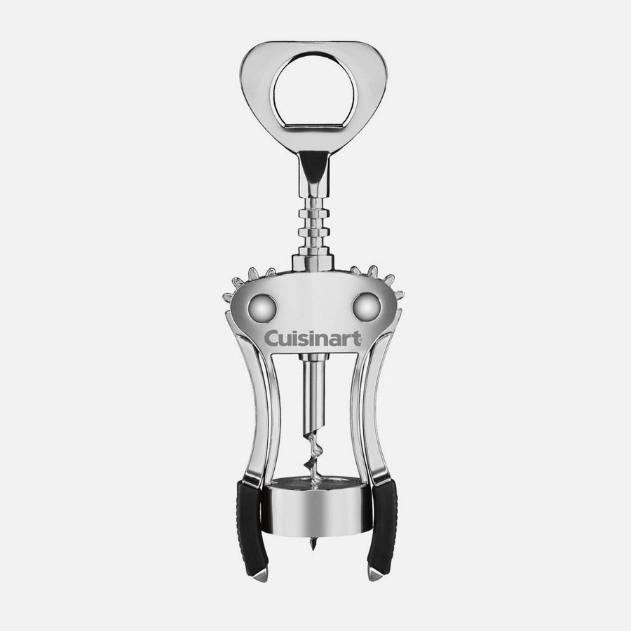 OXO Steel Vertical Lever Grip Corkscrew Smooth Gliding Wine Bottle