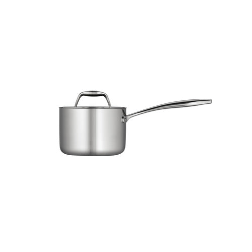 Tramontina Covered Deep Saute Pan Stainless Steel Tri-Ply Clad 6 Qt,  80116/073DS