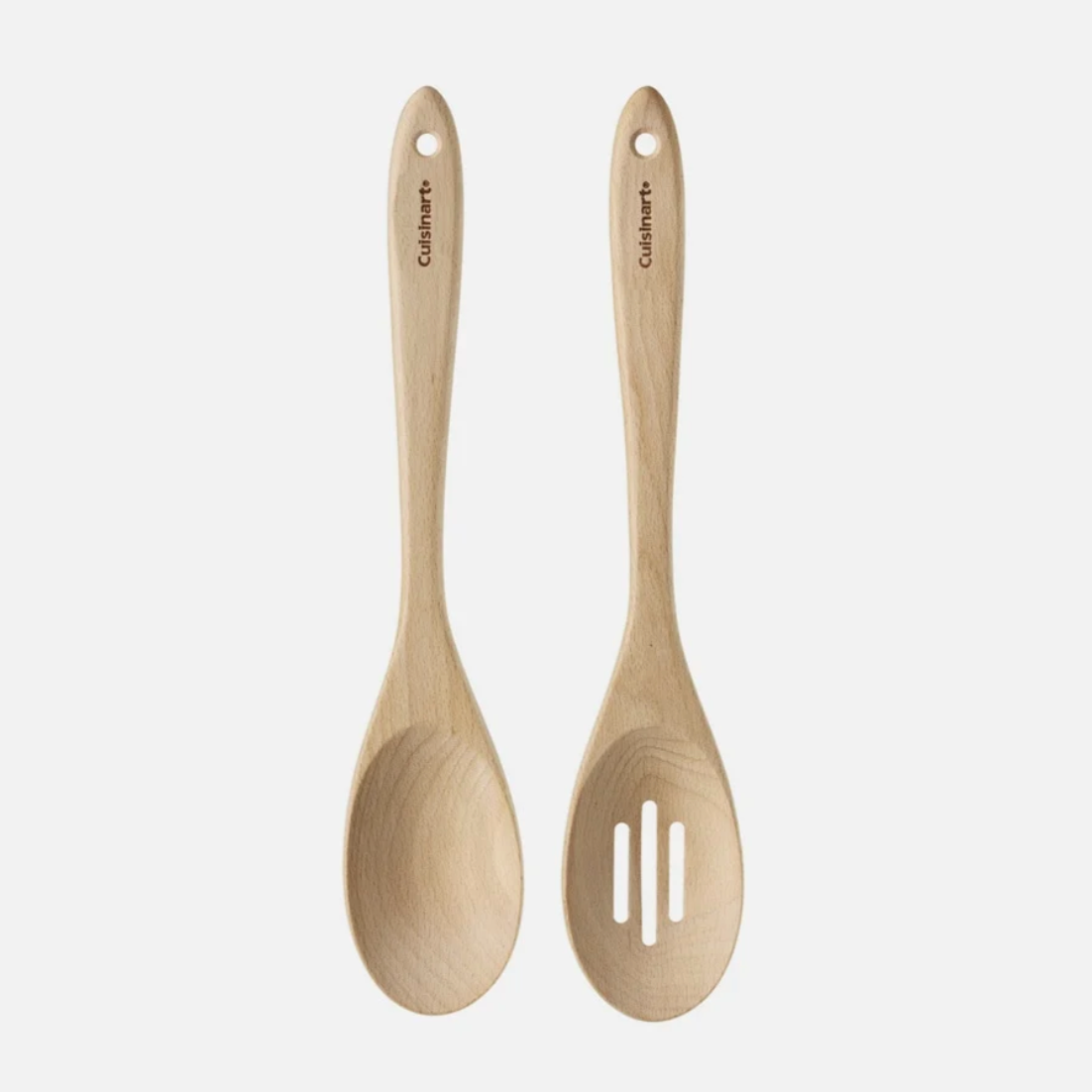 Beechwood Salad Spoons Set of 2 Solid & Slotted