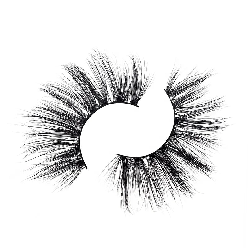 IDASION Wholesale Real 5D Lashes Cruelty Free Dramatic 5D Mink Eyelashes Custom Eyelash Packaging Private Label 25Mm Eyelashes