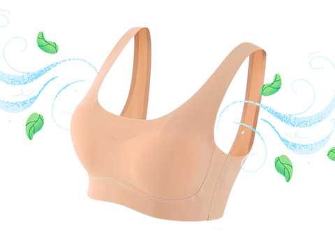 Women Summer Ultra Thin Ice Silk Bra Comfort Breathable Lifting Coo