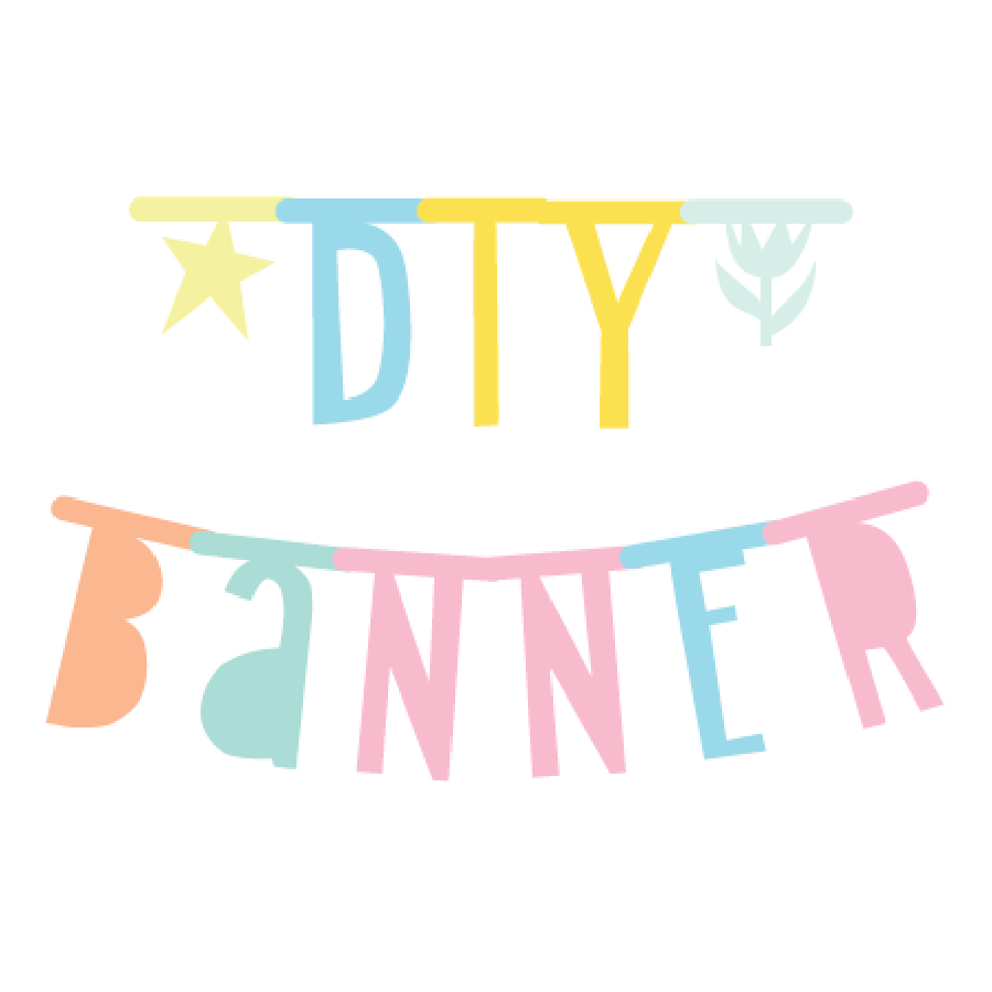 Pastel Letter banner garland – kookies+milk