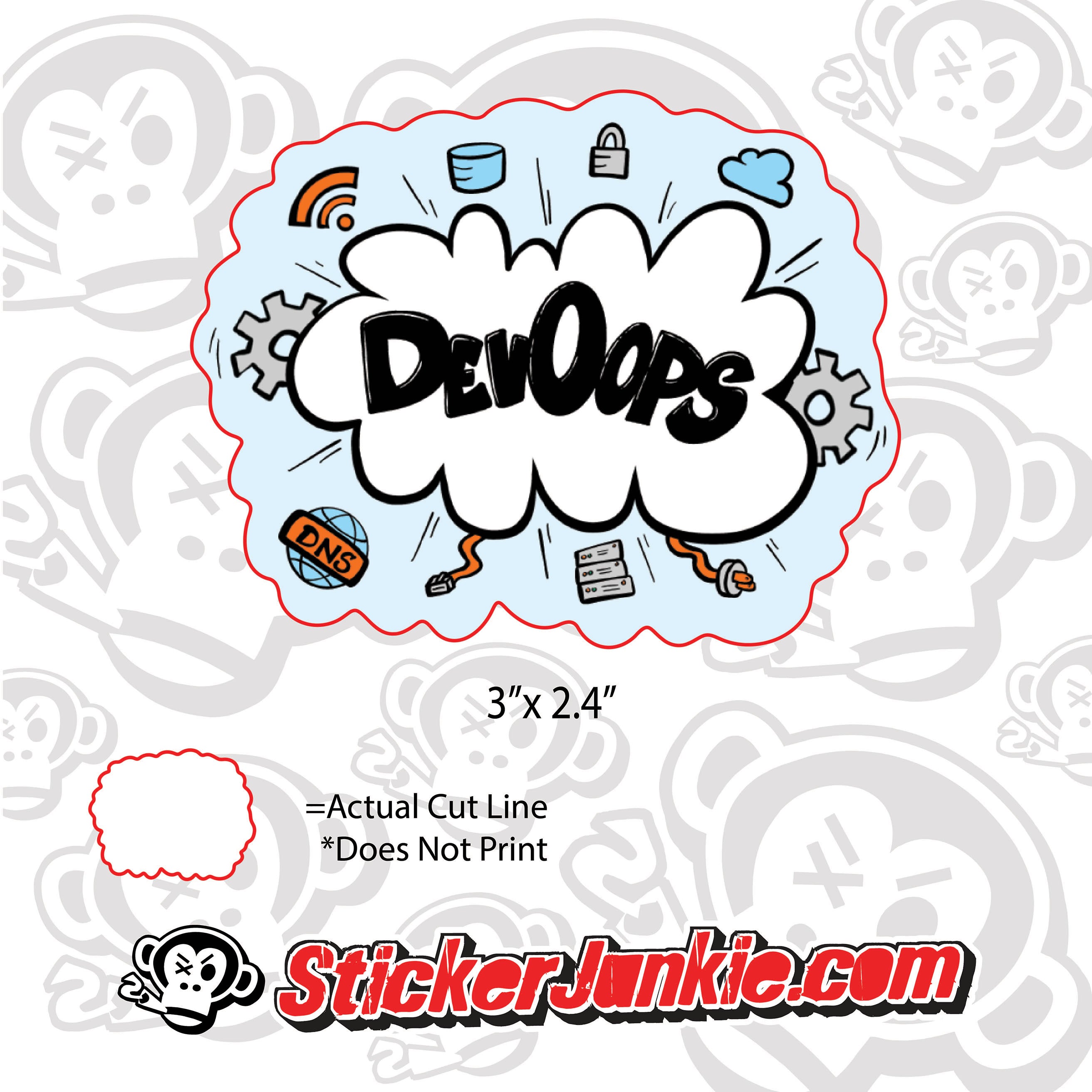 Devoops - Reverent Geek 3x2.4"