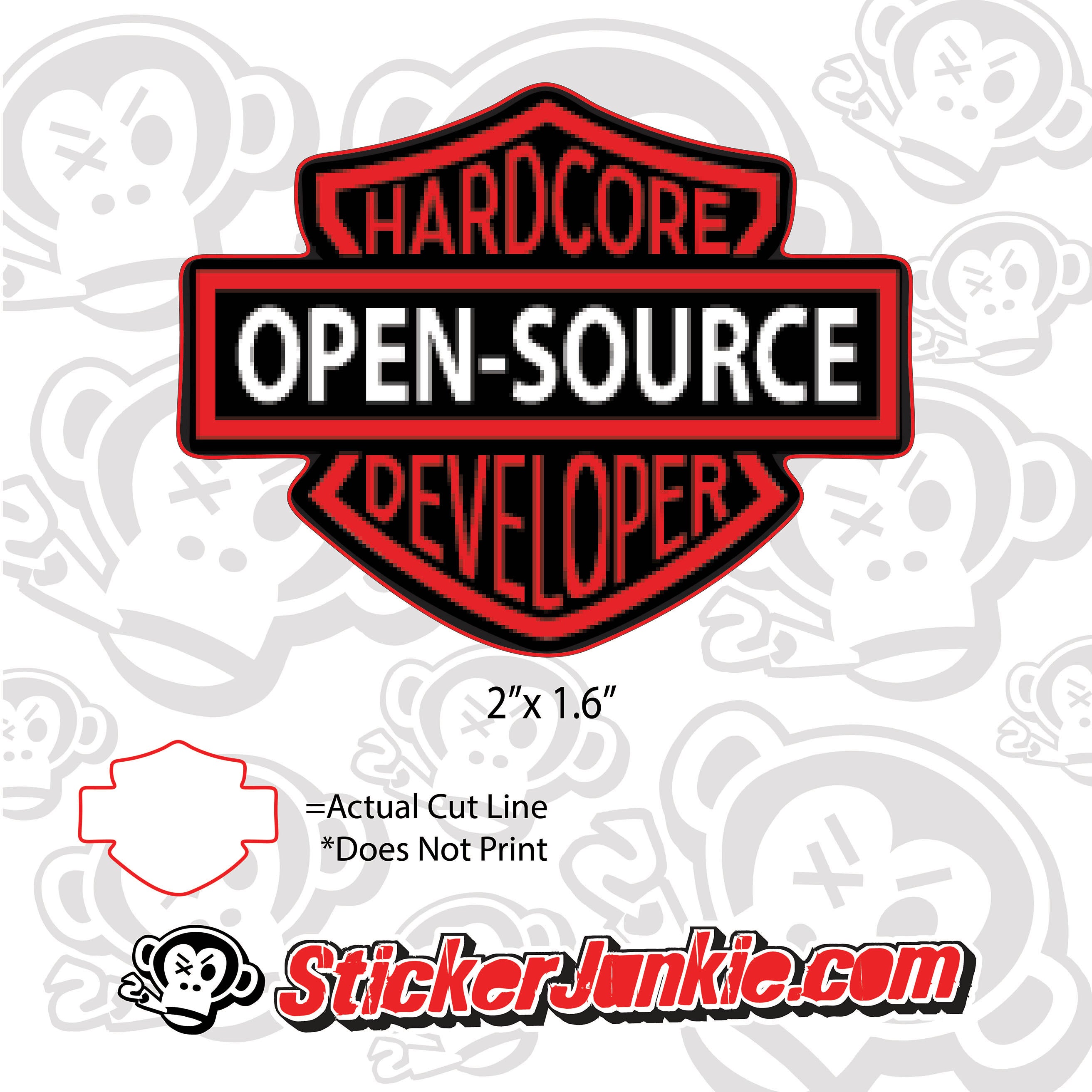 HC Open Source - Reverent Geek 2x1.6"