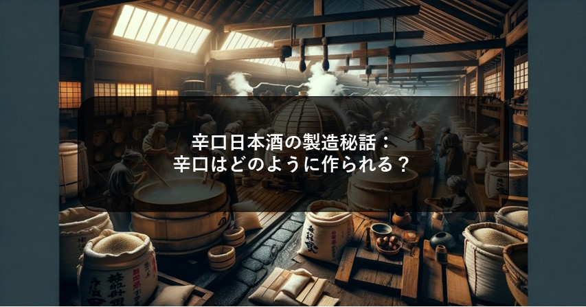 辛口日本酒の製造秘話：辛口はどのように作られる？