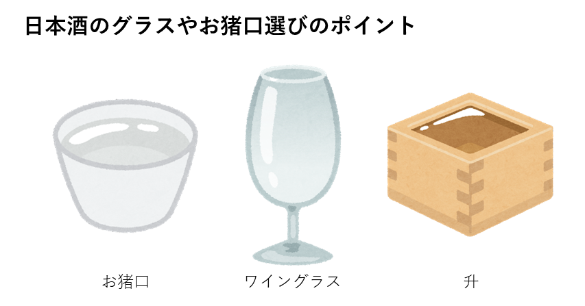 日本酒のグラスやお猪口選びのポイント