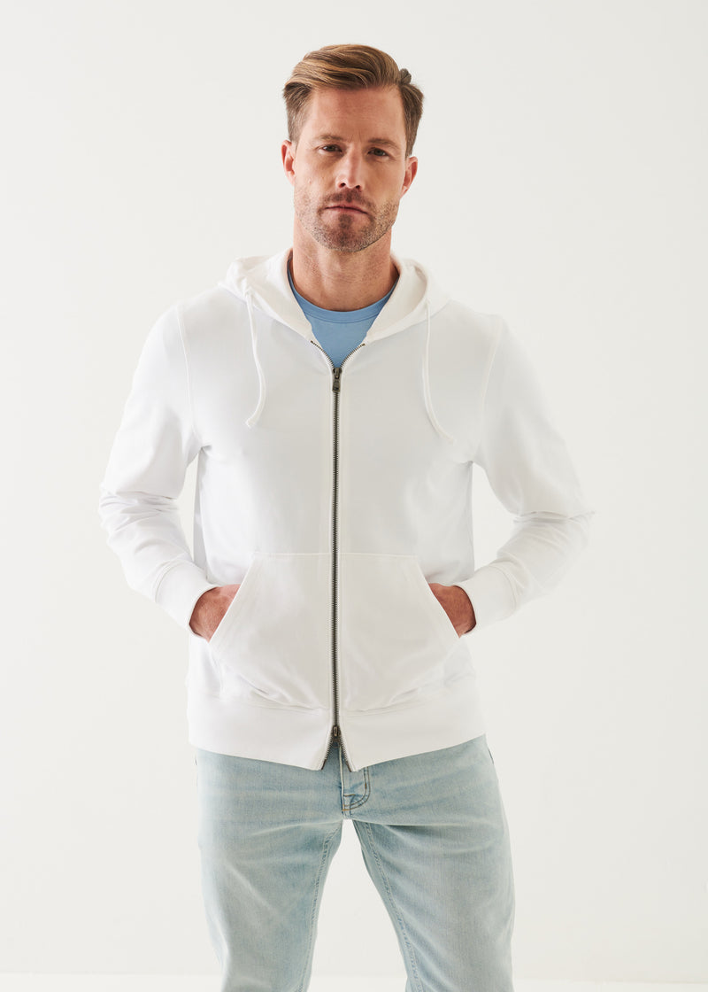 PIMA COTTON FRENCH TERRY ZIP-UP HOODIE