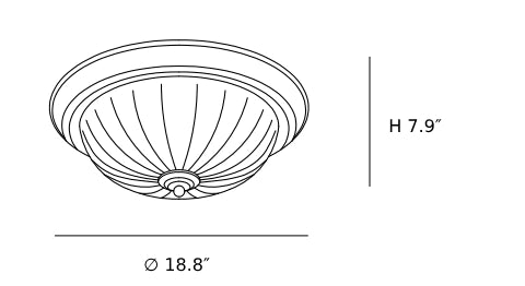 American Round Ceiling Light