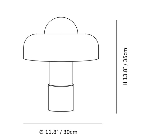 Bauhaus Mushroom Table Lamp