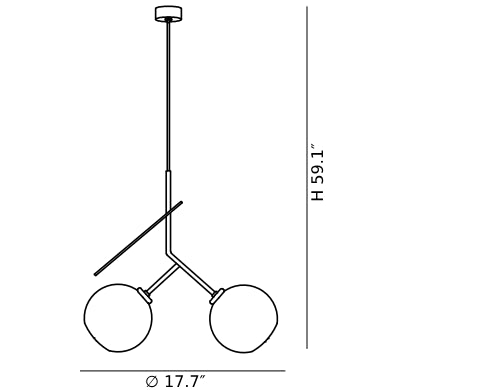 Lampe à suspension Cherry CAD B