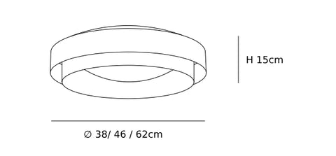 Ronde LED-plafondlamp CAD