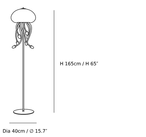 Lampadaire Méduse CAD 2