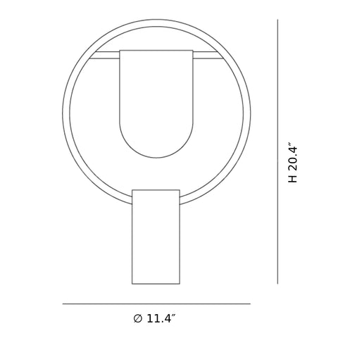 Modern Creative Work Table Lamp-CAD