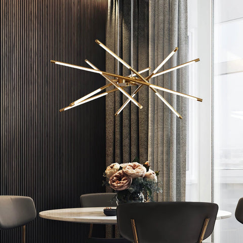 Lustre LED rotatif