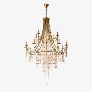 Tatum Lux Shell Crystal Chandelier - Dekoorlight
