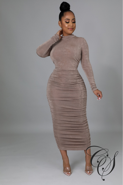 Kimmy Cut Out Detail Long Sleeve Bodycon Dress – Designs By Cece