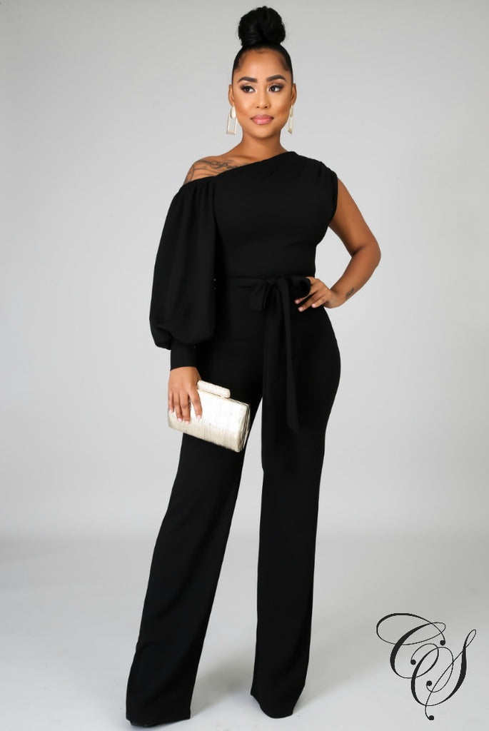 open shoulder jumpsuit