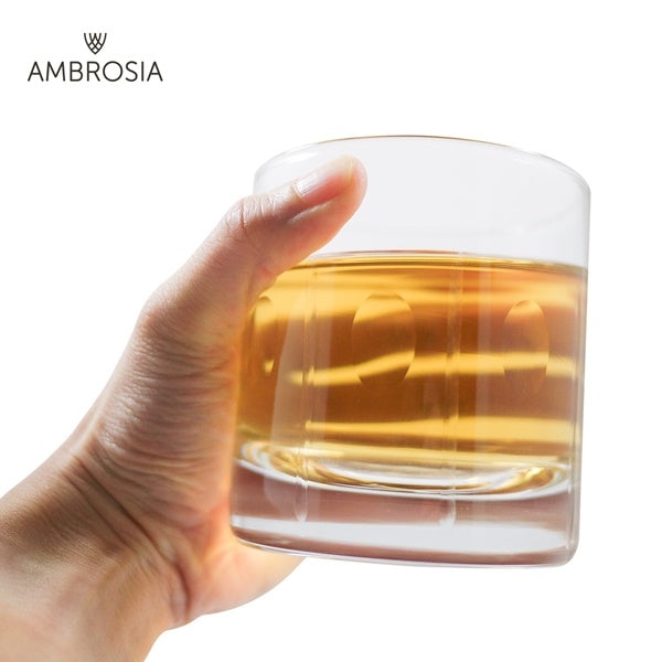 Ambrosia Collection Zeus Whiskey Glasses, 10 oz Large Old Fashioned Gl