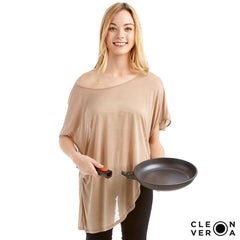 Girl using the Cleverona Detachable Handle Frying Pan