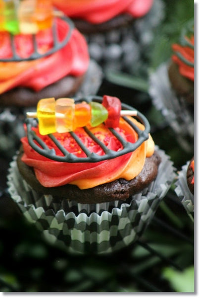 Adorable Grill Cupcakes