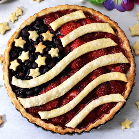 american flag pie