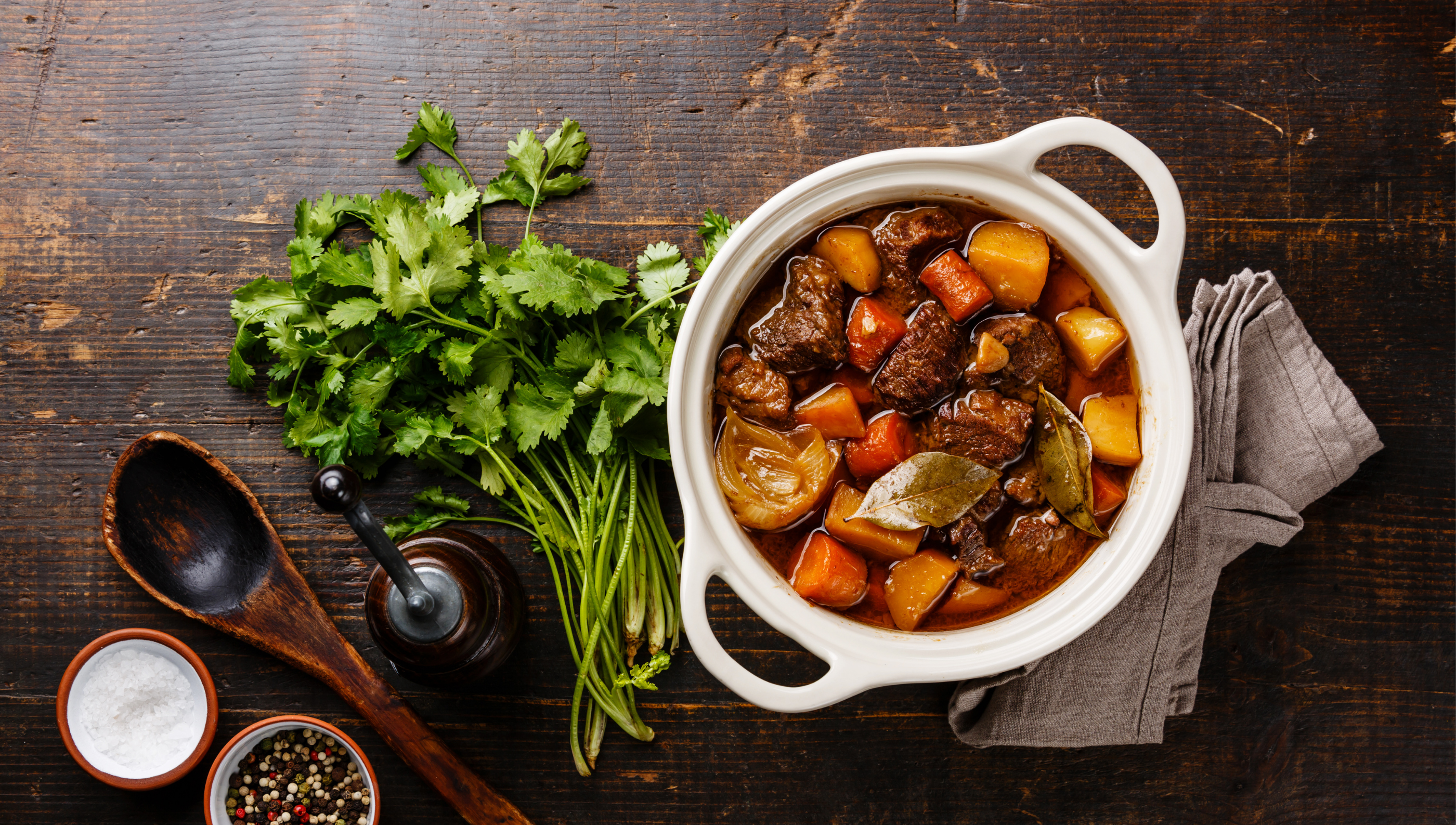 pot of beef stew