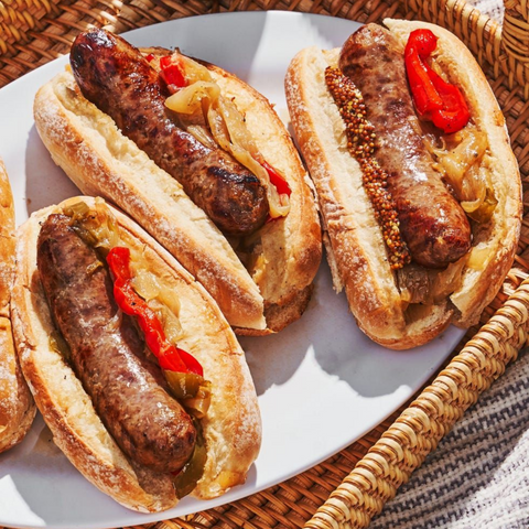 grilled beer brats