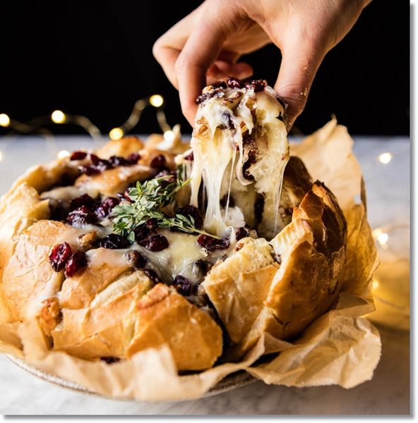 Cranberry Brie Pull Apart Bread