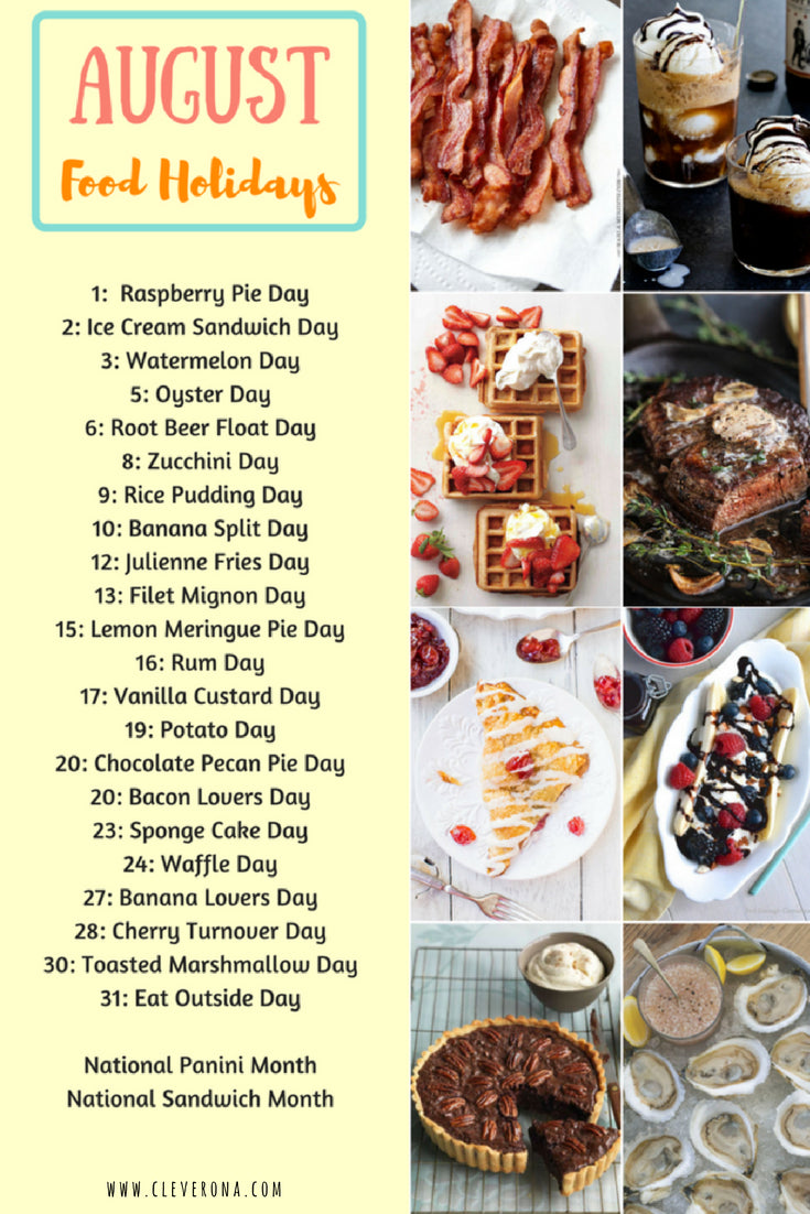 August Food Holidays