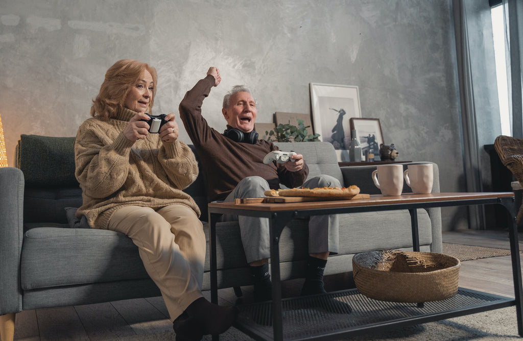 couple playing video games