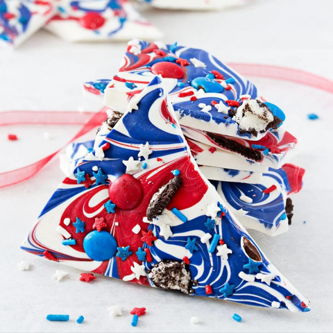 red white and blue bark